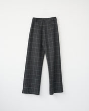 Shetland wool wide box pants