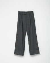 Shetland Wool Wide Box Trousers