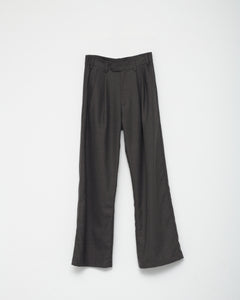 Fine Wool Wide Box Trousers