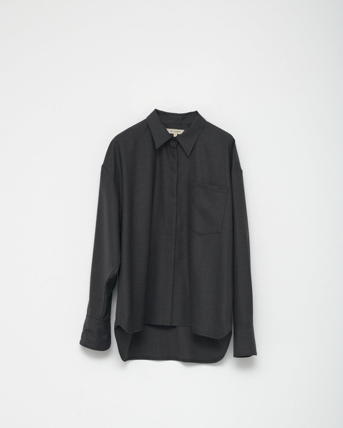 Fine Wool Oversize Shirt