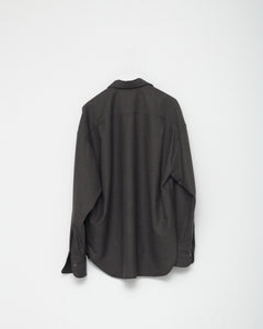 Fine Wool Oversize Shirt