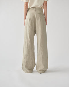 Linen Wide Box Trousers