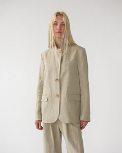 Linen Straight Blazer