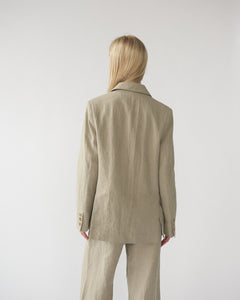 Linen Straight Blazer