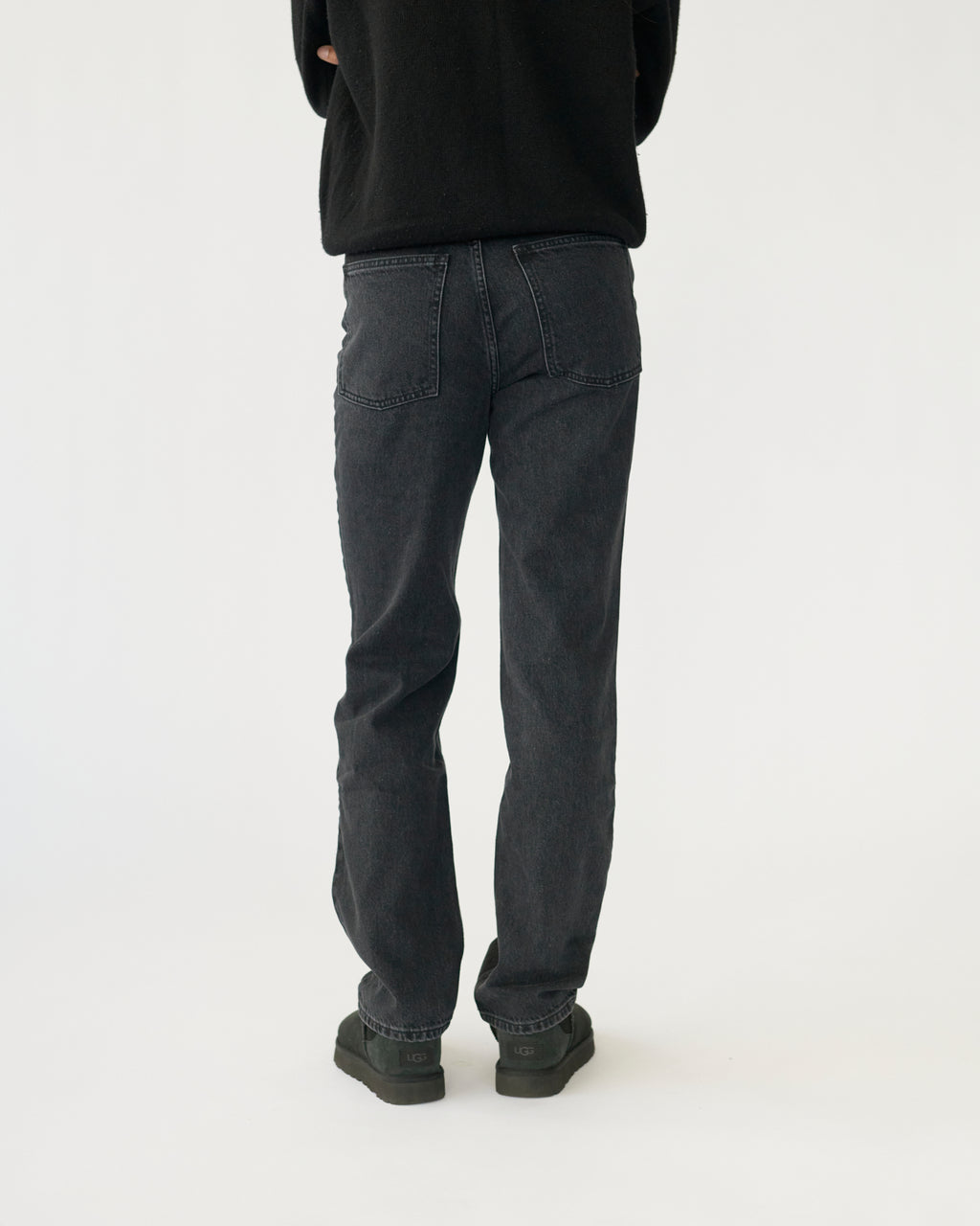 Hemp/cotton straight jeans