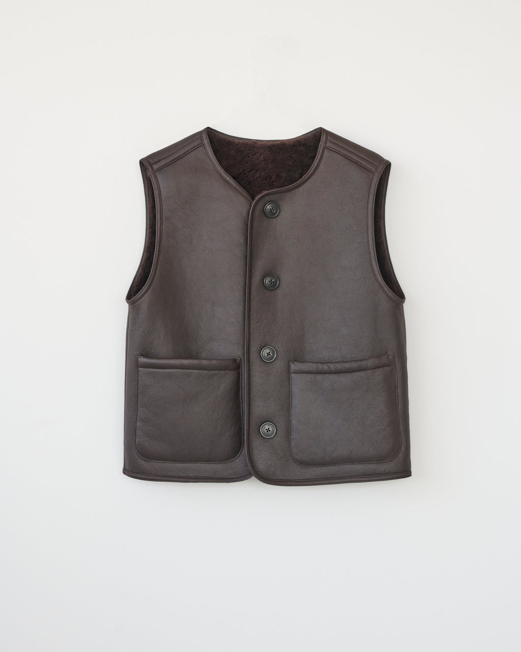 Shearling vest