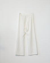 Linen wide box trousers