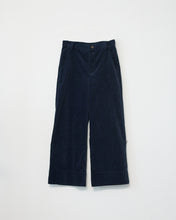 Corduroy wide pants
