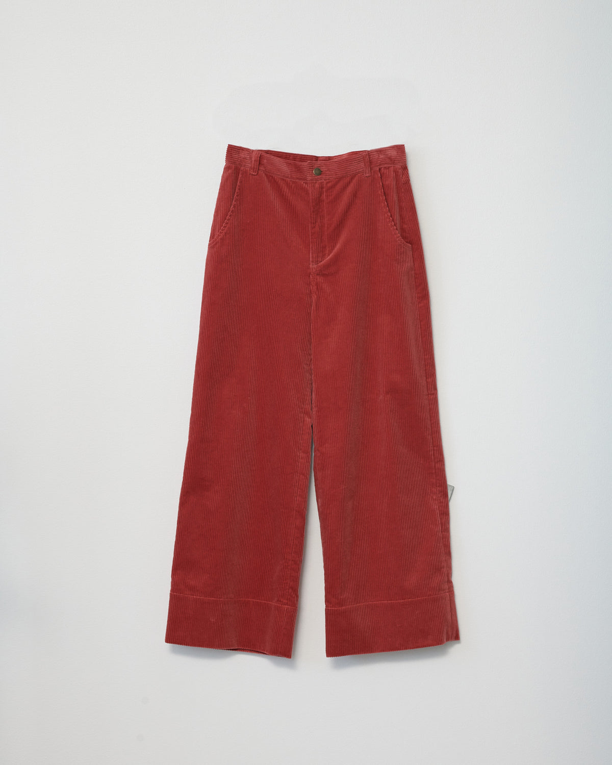 Corduroy wide pants
