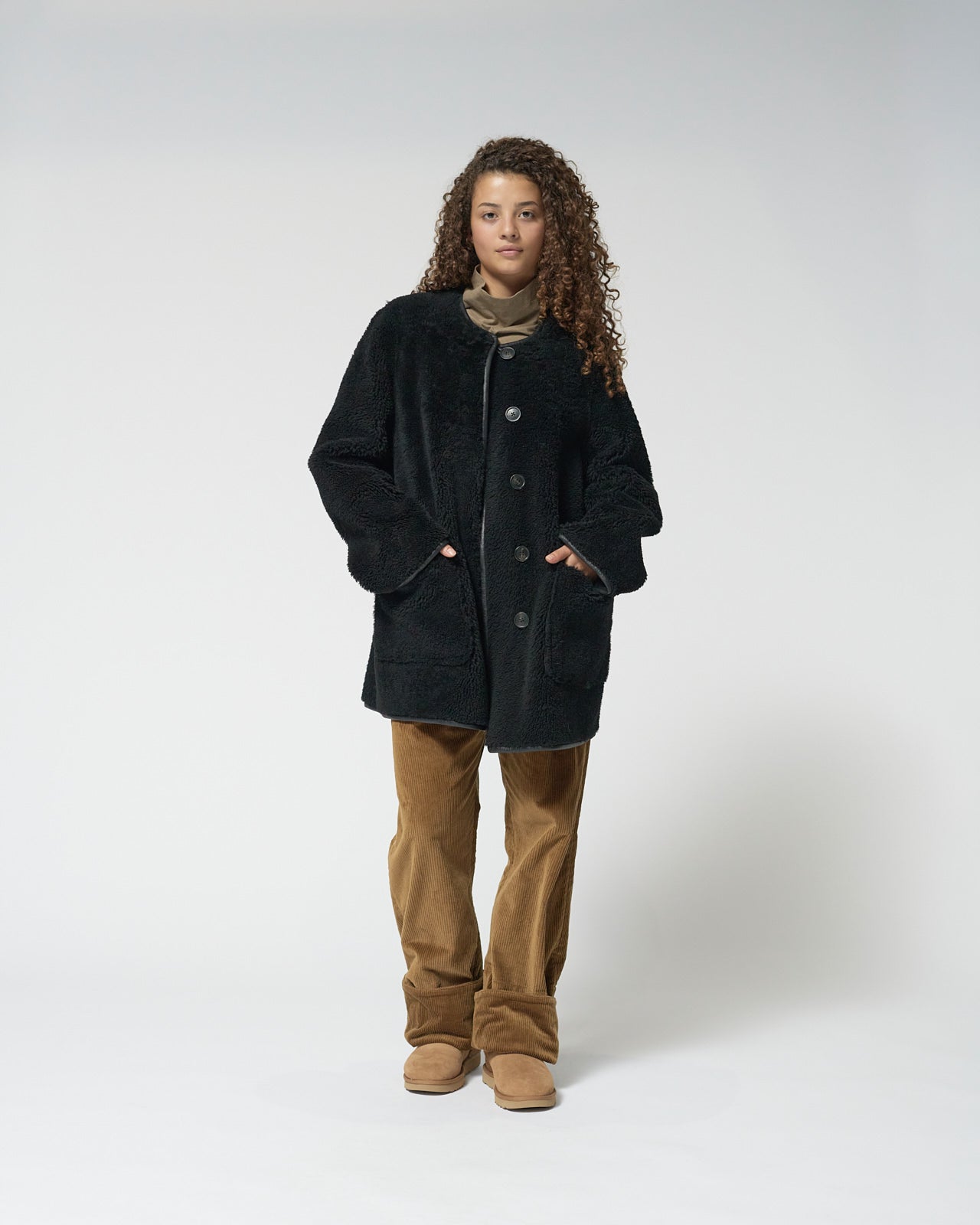 Shearling Reversible Coat
