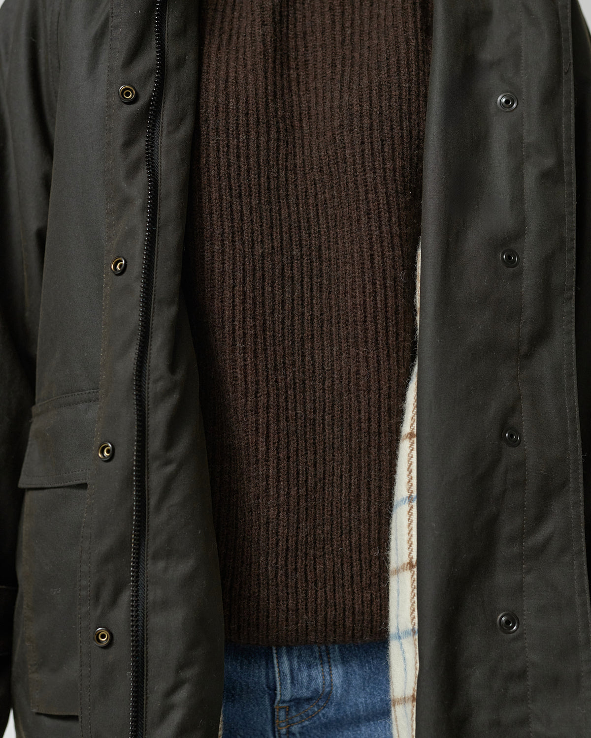 Oilskin Coat Brown
