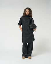 Fine wool long shirt dress.