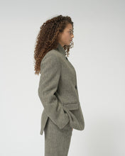 Shetlands wool straight blazer