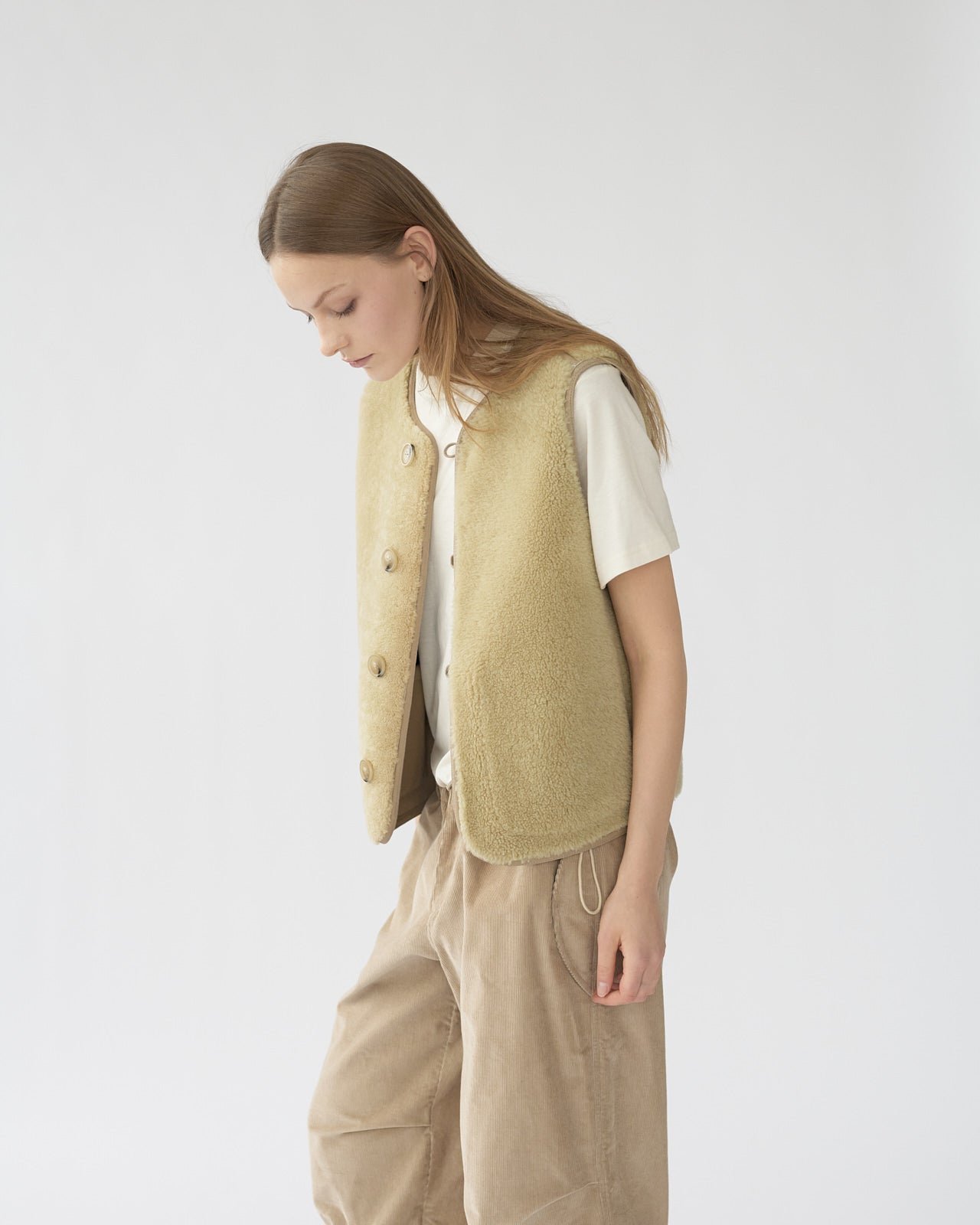 Shearling vest
