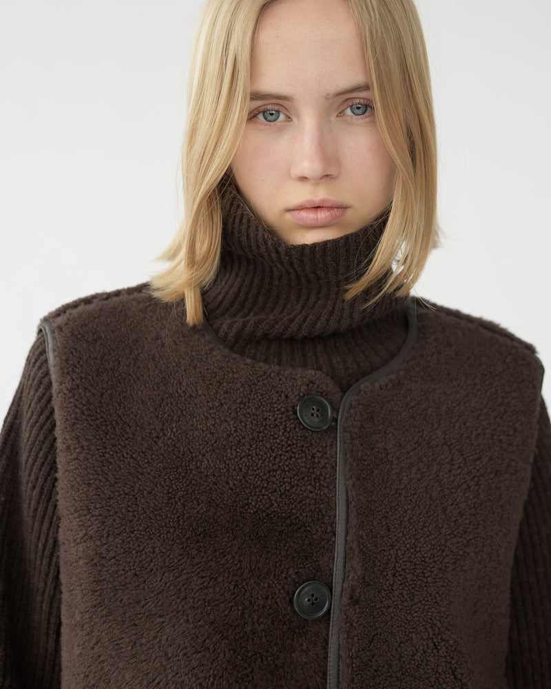 Shearling vest