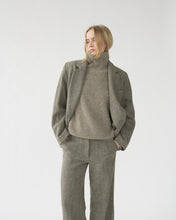 Shetlands wool flared pants