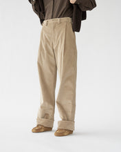 Corduroy box trousers