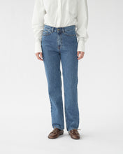 Hemp/cotton straight jeans