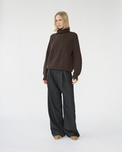 Fine Wool Wide Box Trousers