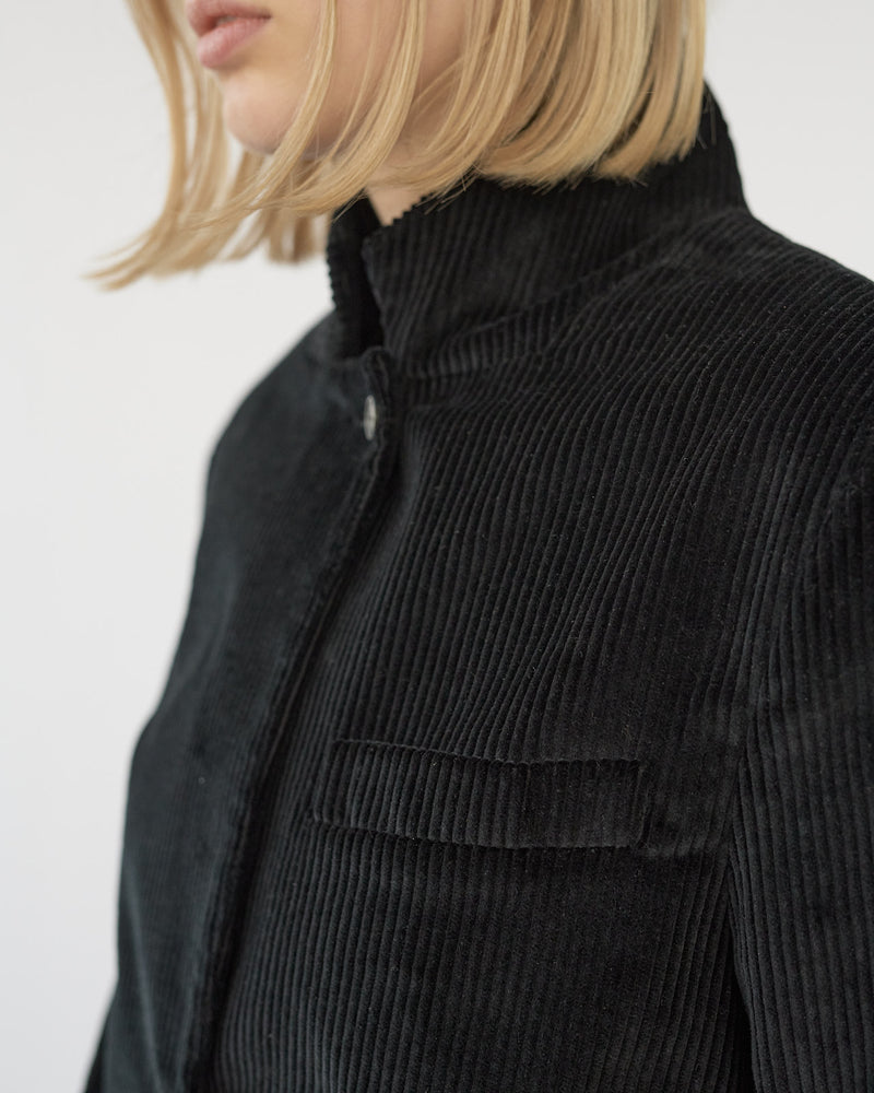 Corduroy straight blazer