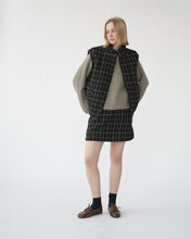 Kjellerup check wool quilted vest