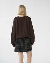 Shetlands wool large rib cardigan.
