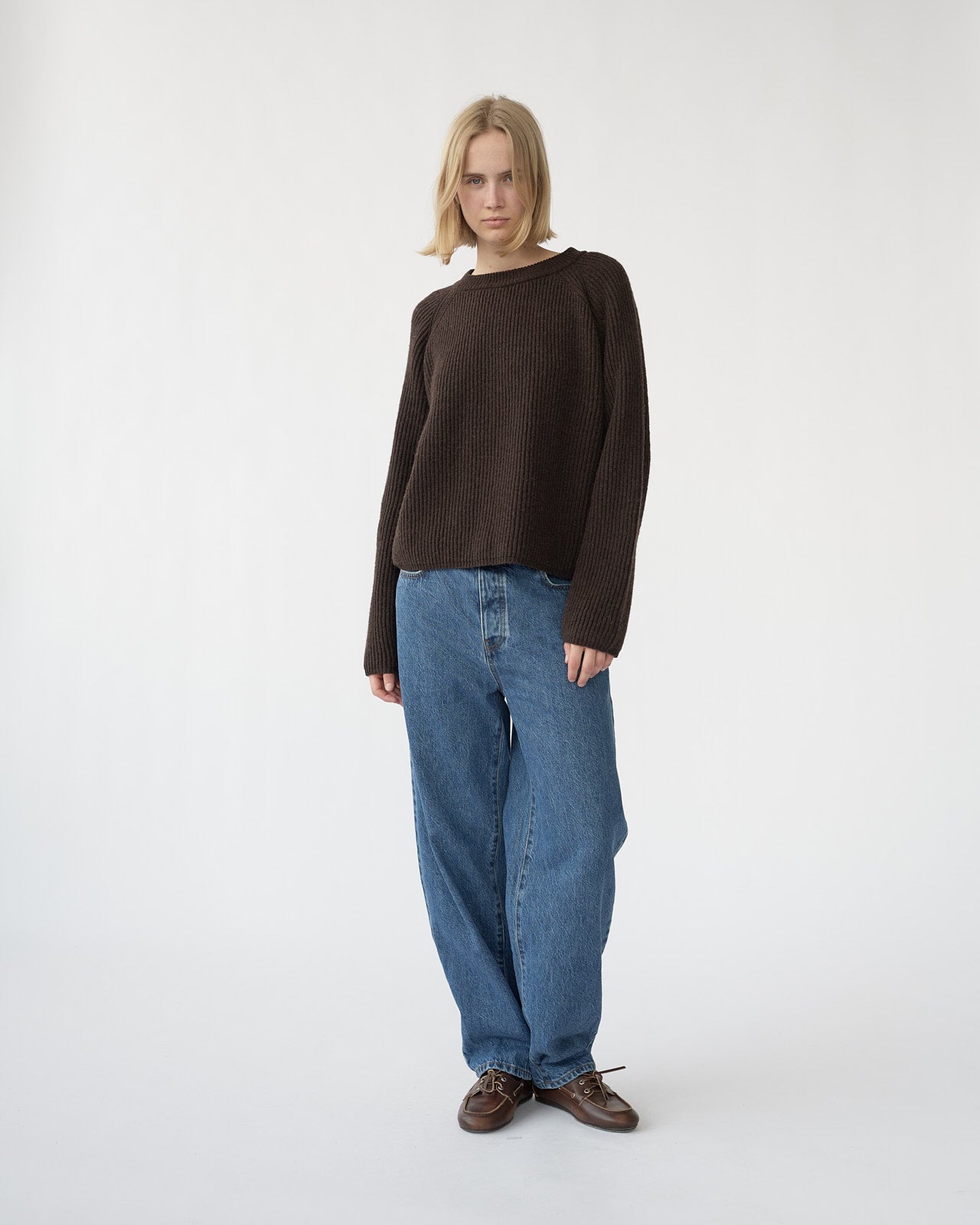 Shetlands wool long sleeve jumper.