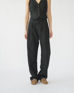 Linen Box Trousers
