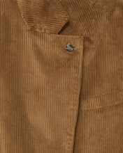 Corduroy straight blazer.