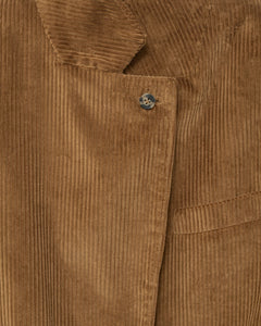 Corduroy straight blazer.