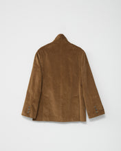 Corduroy straight blazer.