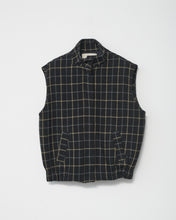 Kjellerup check wool quilted vest