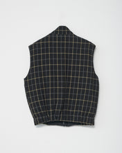 Kjellerup check wool quilted vest