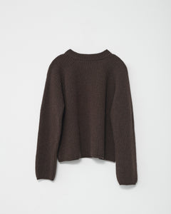 Shetlands wool large rib cardigan.