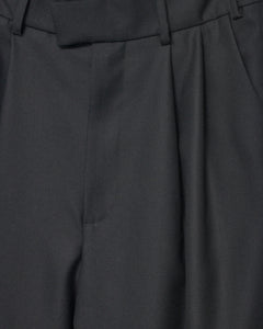 Fine Wool Wide Box Trousers