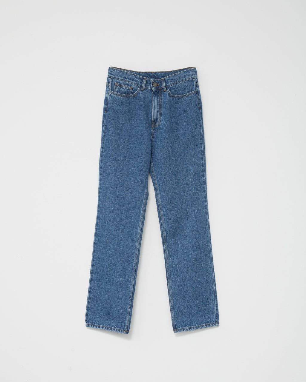 Hemp/cotton straight jeans