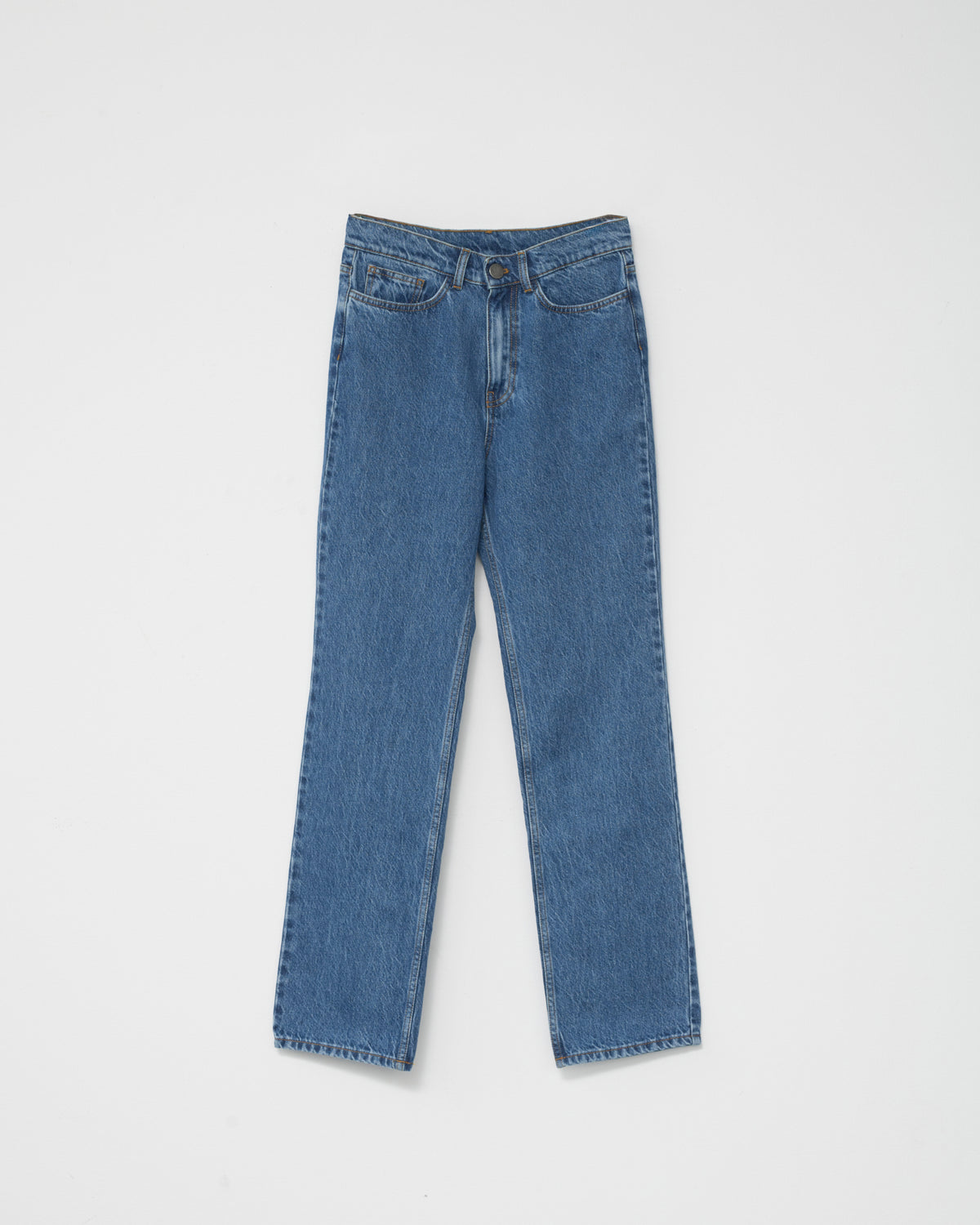 Hemp/cotton straight jeans