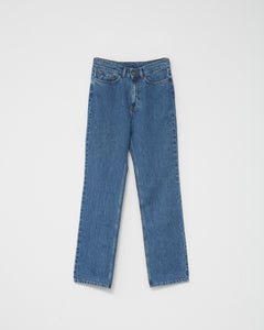 Hemp/cotton straight jeans