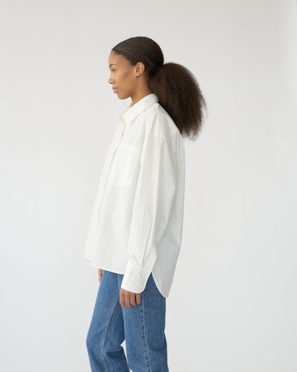 Cotton Poplin Oversized Shirt