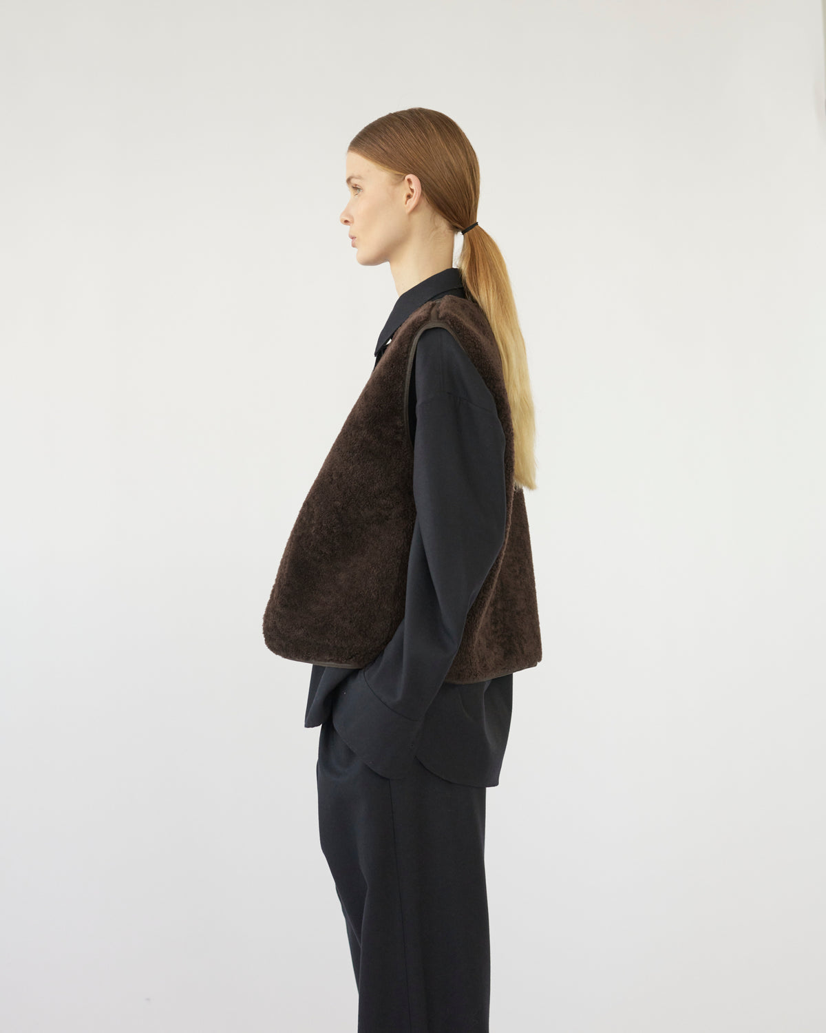 Shearling vest