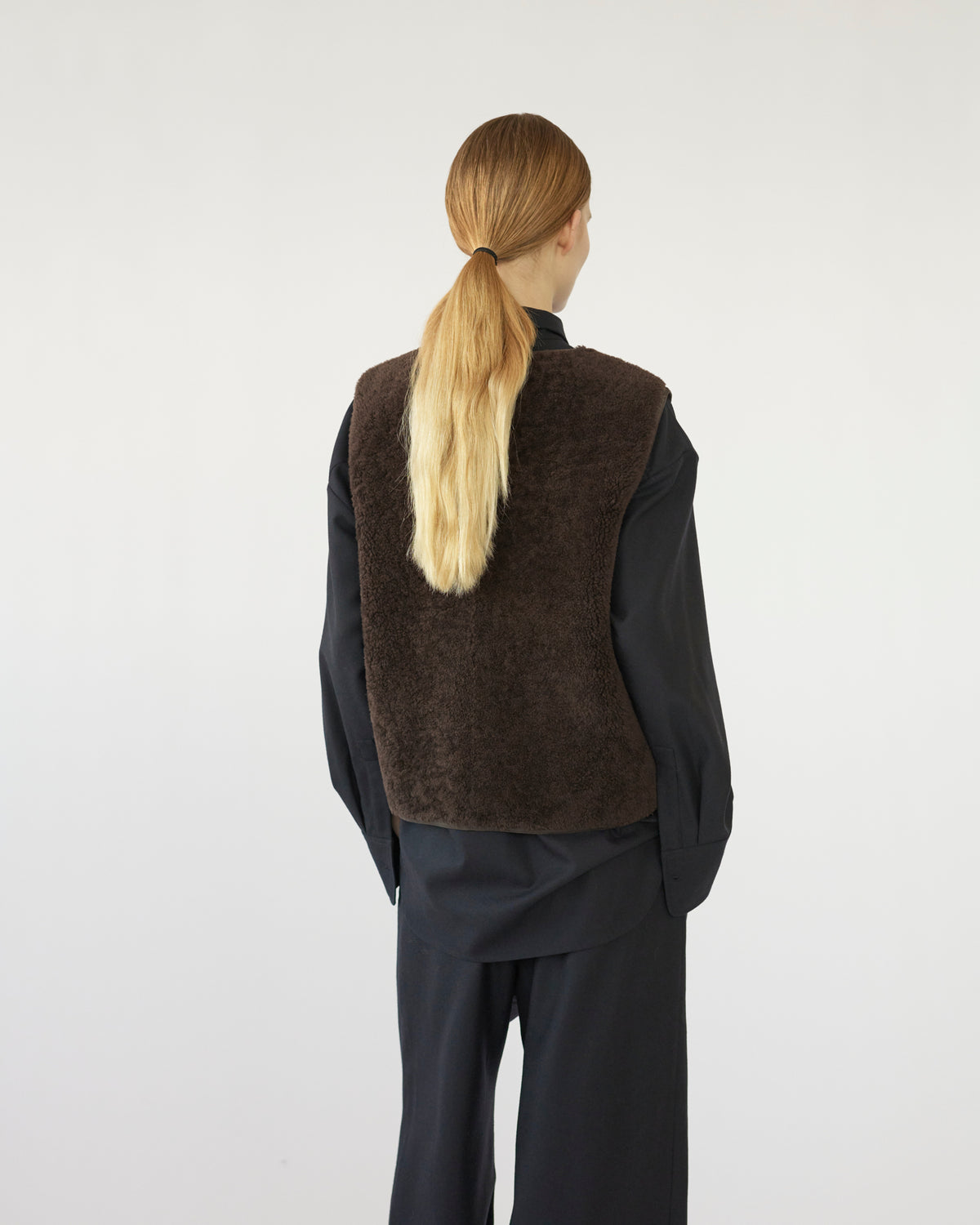 Shearling vest