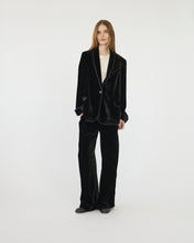 Silk Velvet Flared Pants