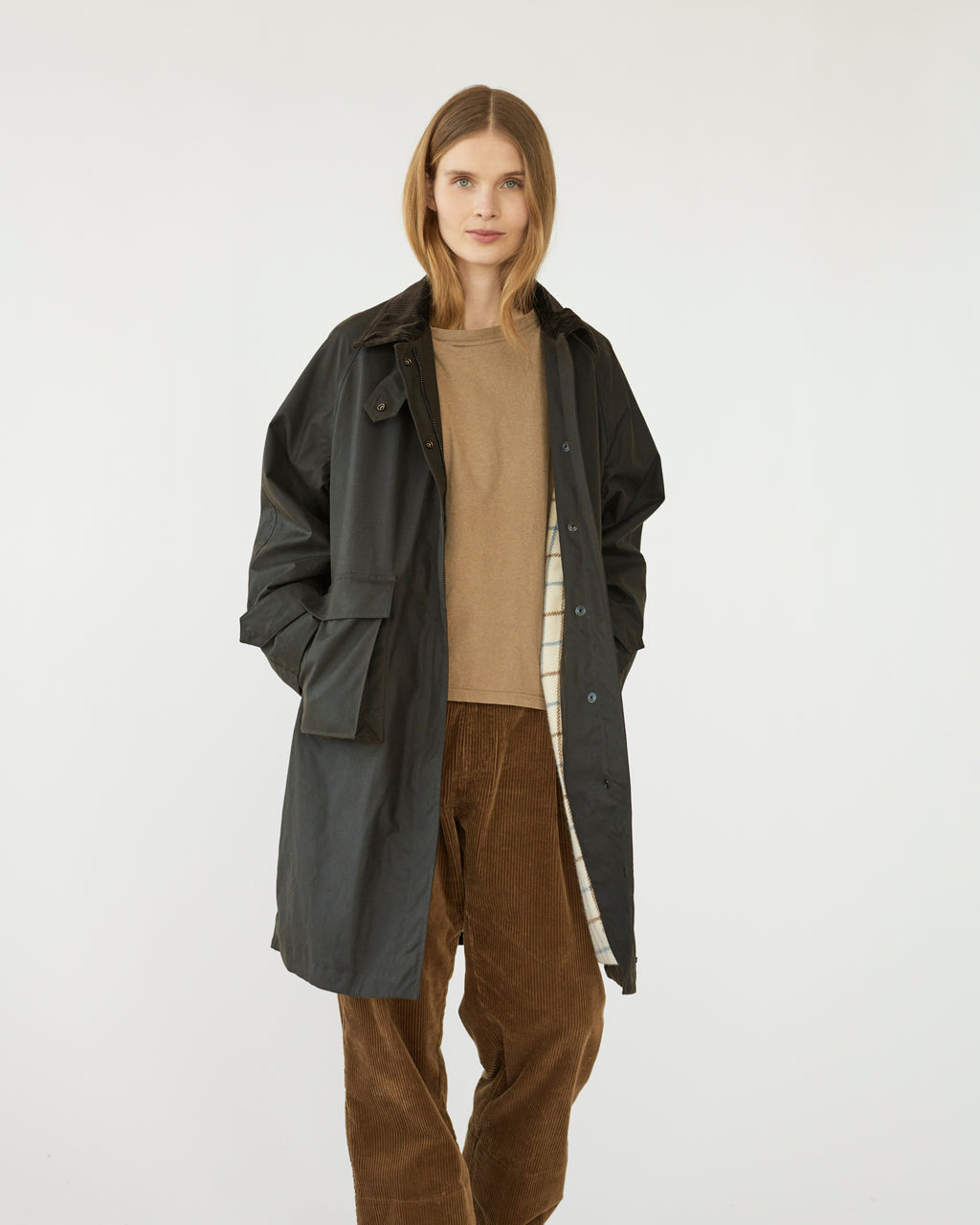 Oilskin Coat Brown