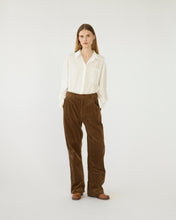 Corduroy trousers Tobacco