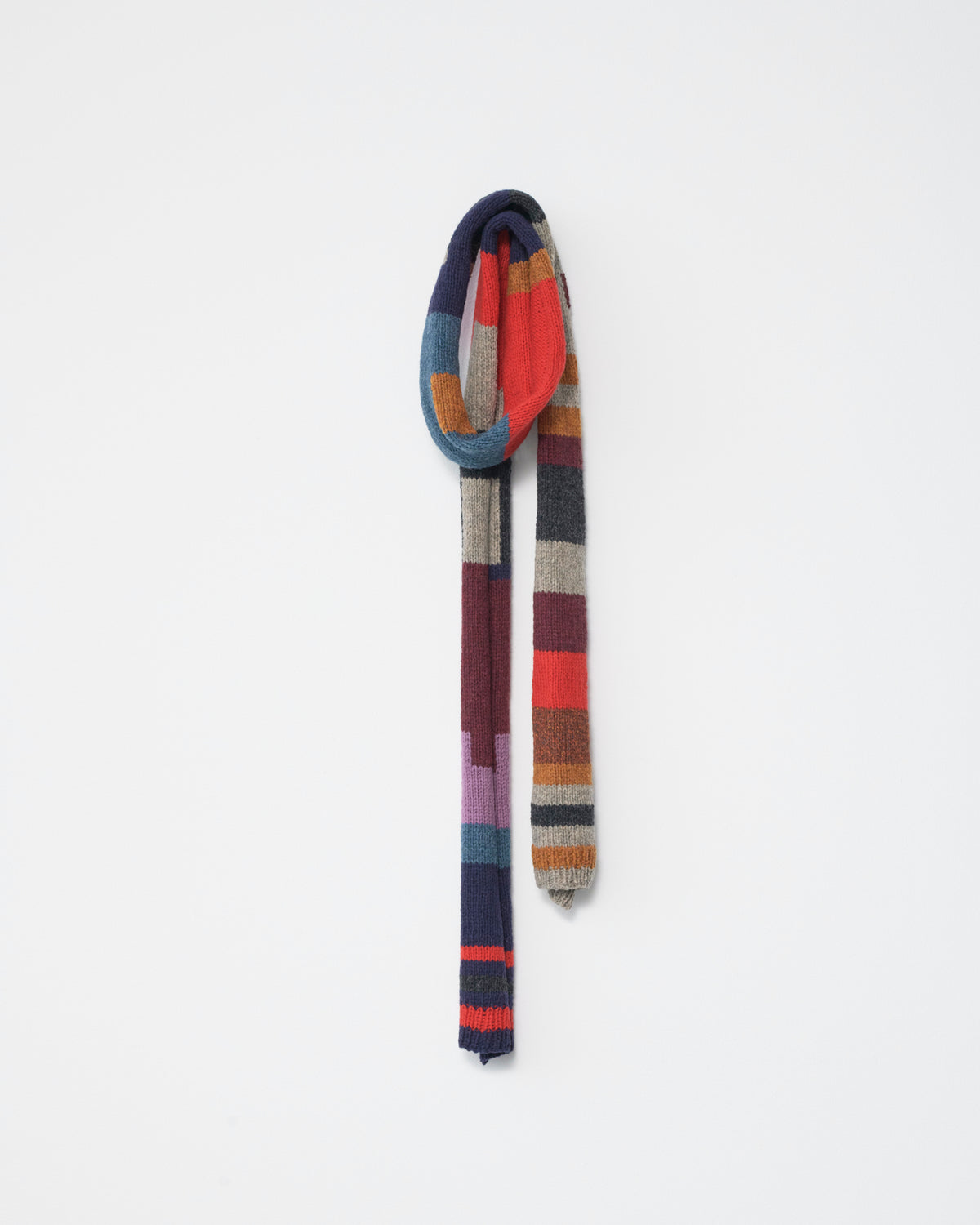 Hand Knit Shetlands Scarf multi color