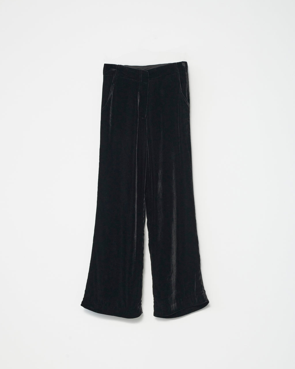 Silk Velvet Flared Pants
