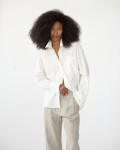 Cotton Poplin Oversized Shirt