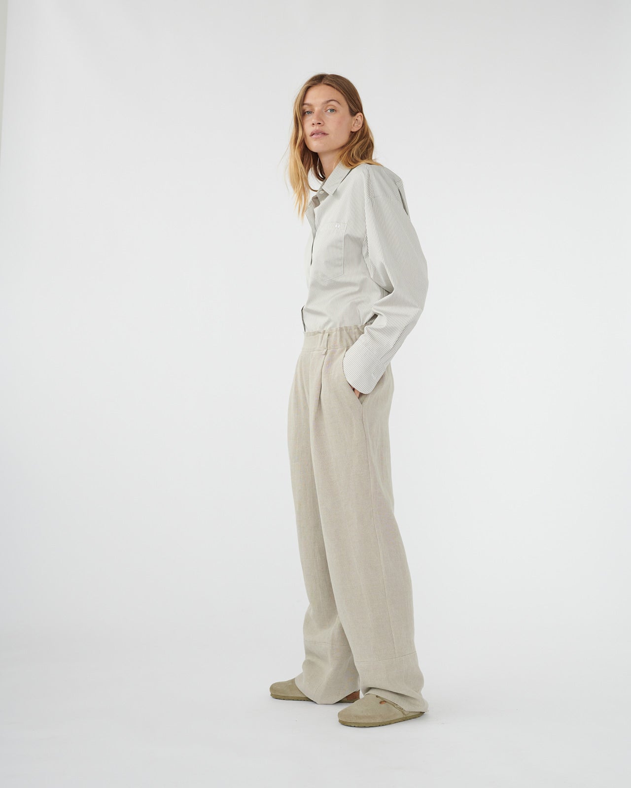 Linen casual pants