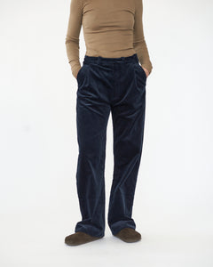 Corduroy box trousers