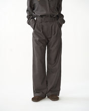 Fine Wool Wide Box Trousers